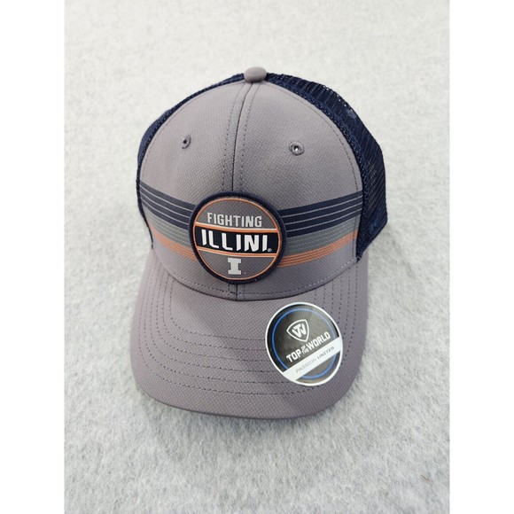 University Of Illinois Fighting Illini Football Adjustable Hat Cap Mesh Back NWT - Picture 1 of 8
